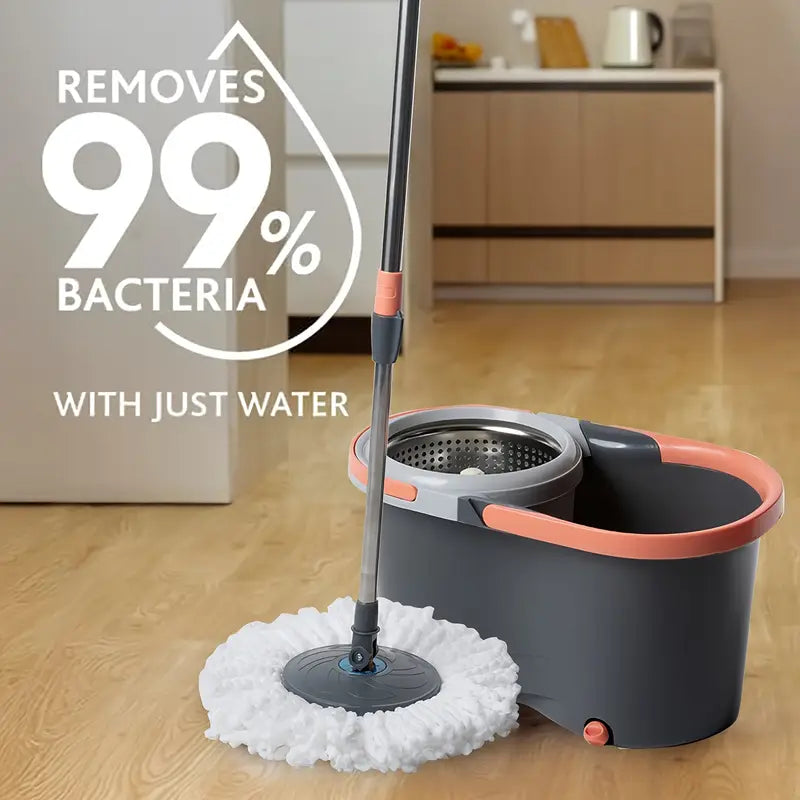 Spin Mop and Bucket with Wringer Set