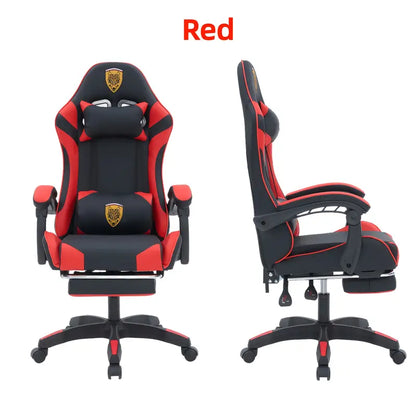 360 degrees swivel ergonomic gaming chair. manual recliner