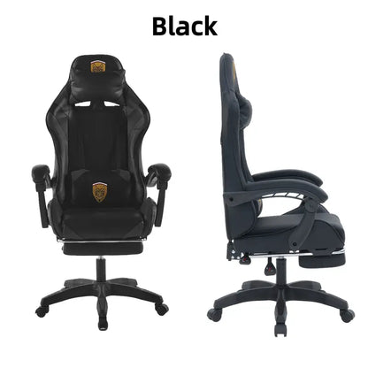 360 degrees swivel ergonomic gaming chair. manual recliner